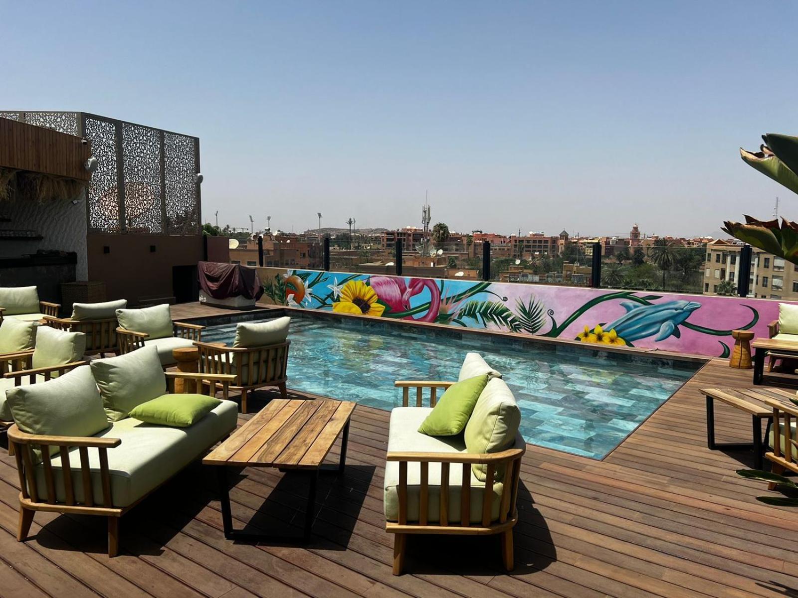 Hotel Le Rocher Marrakech Marrákes Kültér fotó